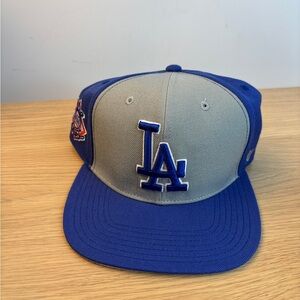 47 Brand Los Angeles Dodgers Snapback Hat Blue Grey National League Patch MLB